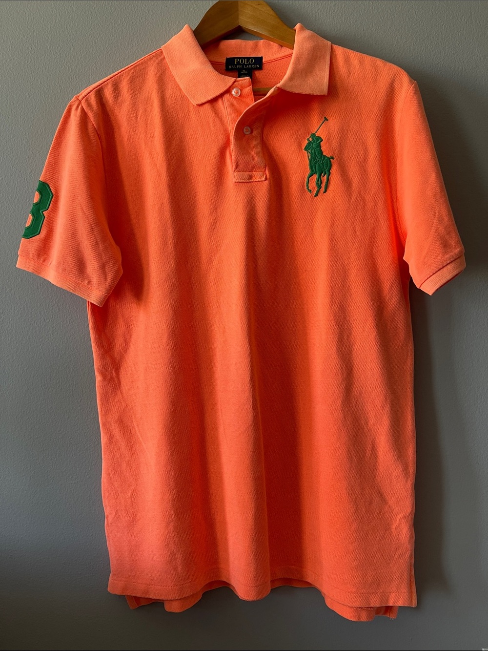 Polo Ralph Lauren Custom Slim Fit Big Pony Mesh Short-Sleeve Polo Shirt